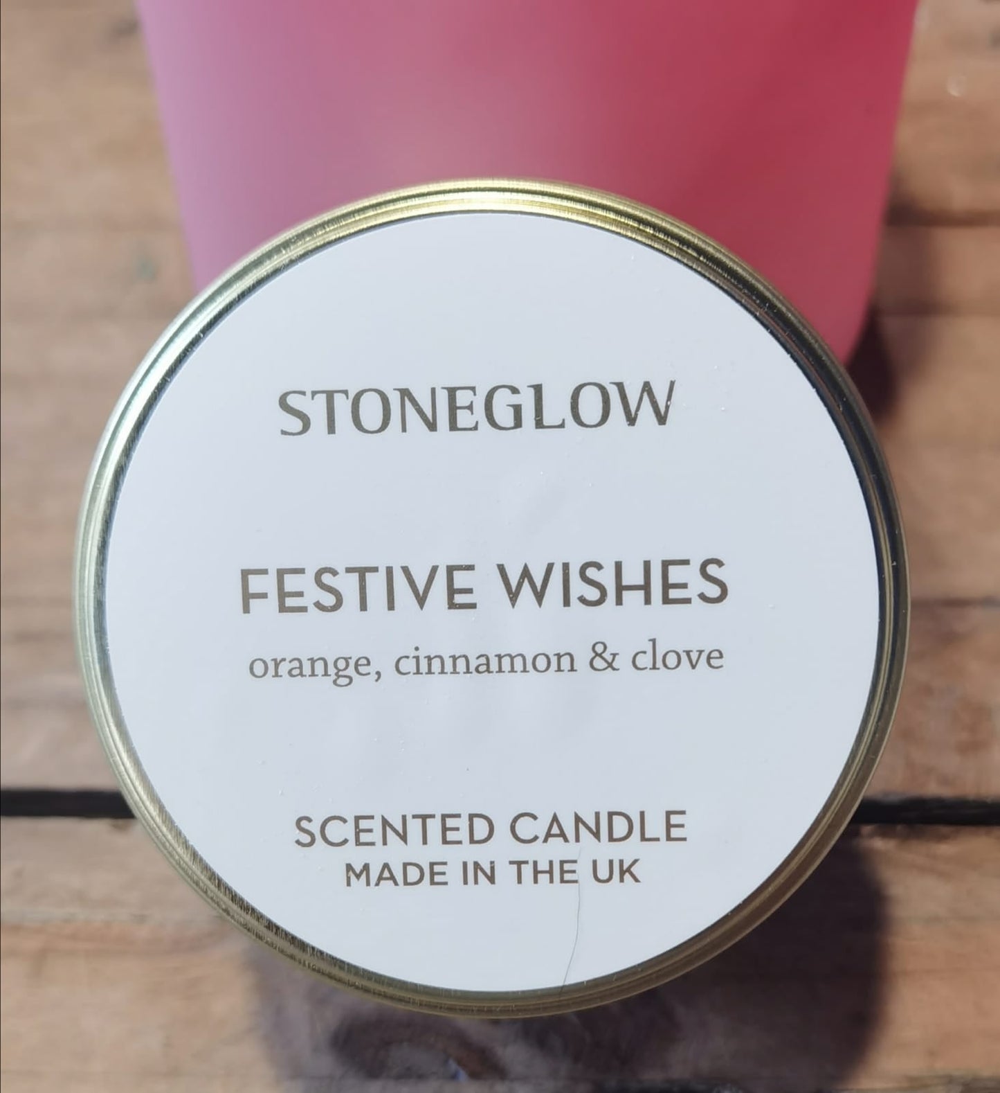 Festive Wishes Candle Tin - Image 2 | Flower Guy