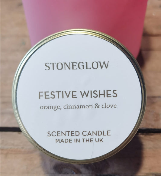 Festive Wishes Candle Tin - Image 2 | Flower Guy