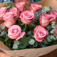 Blush Harmony bouquet of pink roses with greenery | Flower Guy