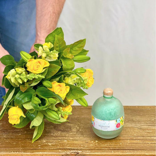 Bouquet and Grapefruit Lime Bath Crystals Combo - Flower Guy