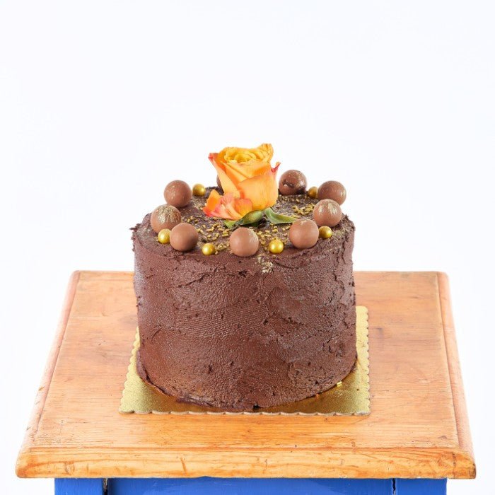 Decadent Rose Chocolate Cake