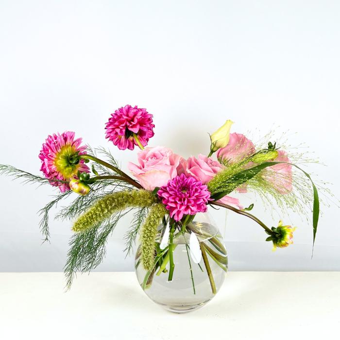 Whispering Pink Meadow Flower Arrangement at Flower Guy