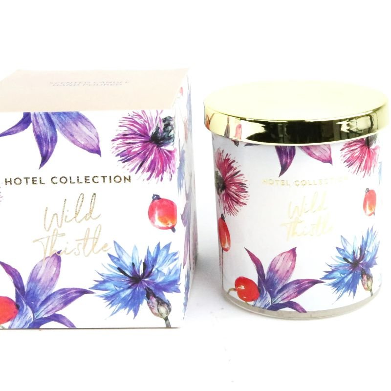 Wild Thistle Flower Candle - alternate view