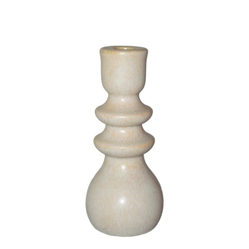 Acadia White Candle Holder