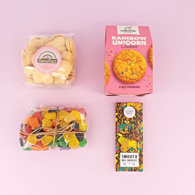 Delicious gift boxes with snacks and treats for same-day Cape Town flower delivery