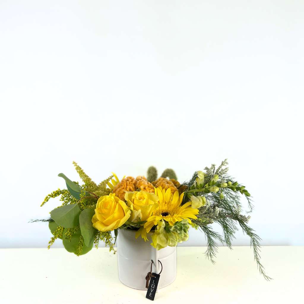 Embrace the purity of love with Flower Guy's Lemon Zest Floral Gifts. Artisan flowers for a touch of simple, creative charm.
