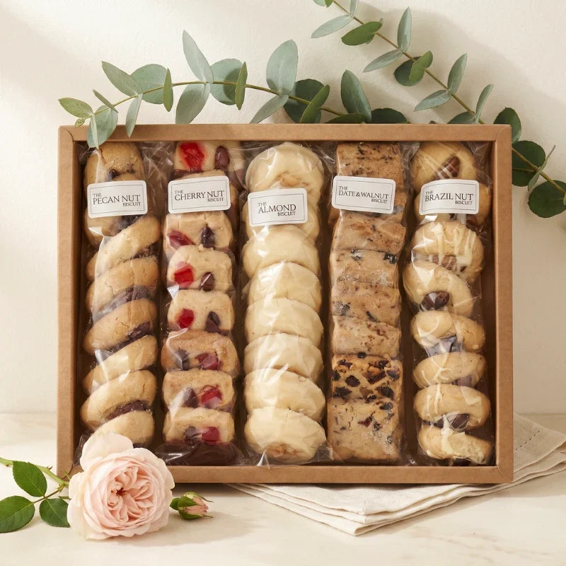 Luxury Biscuits Large gift box of assorted biscuits curated by Flower Guy