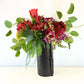 Valentine's Day red flower mix in ceramic vase - Metropolitan Bloom | Flower Guy