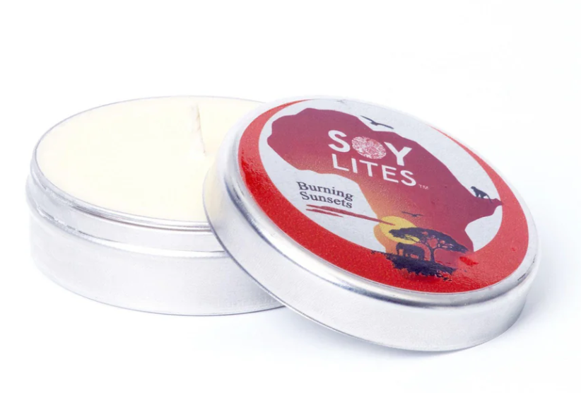 Soy Lites packaging with a red label on a white background