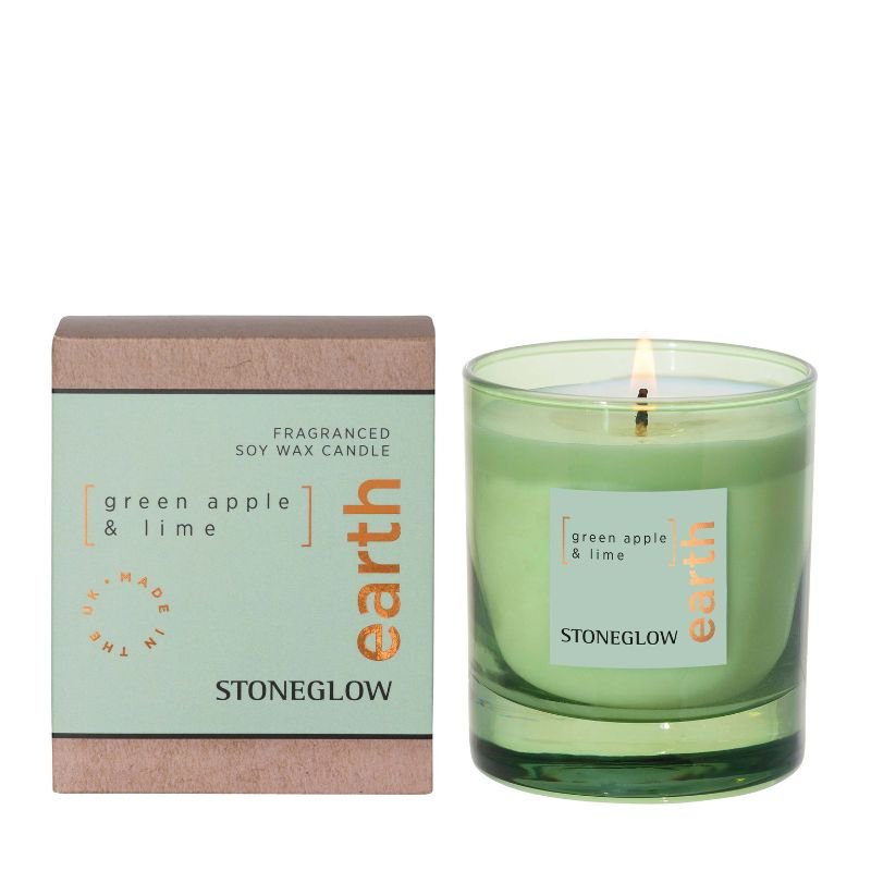Stoneglow Earth Green Apple & Lime Candle