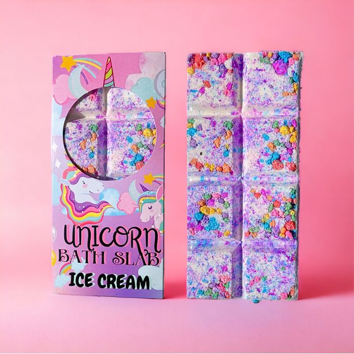 Unicorn Bath Bomb Slab with Ice Cream Fragrance - Flower Guy