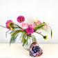 Handcrafted Pink Meadow Blossom Vase Arrangement with Royal Tea | Flower Guy