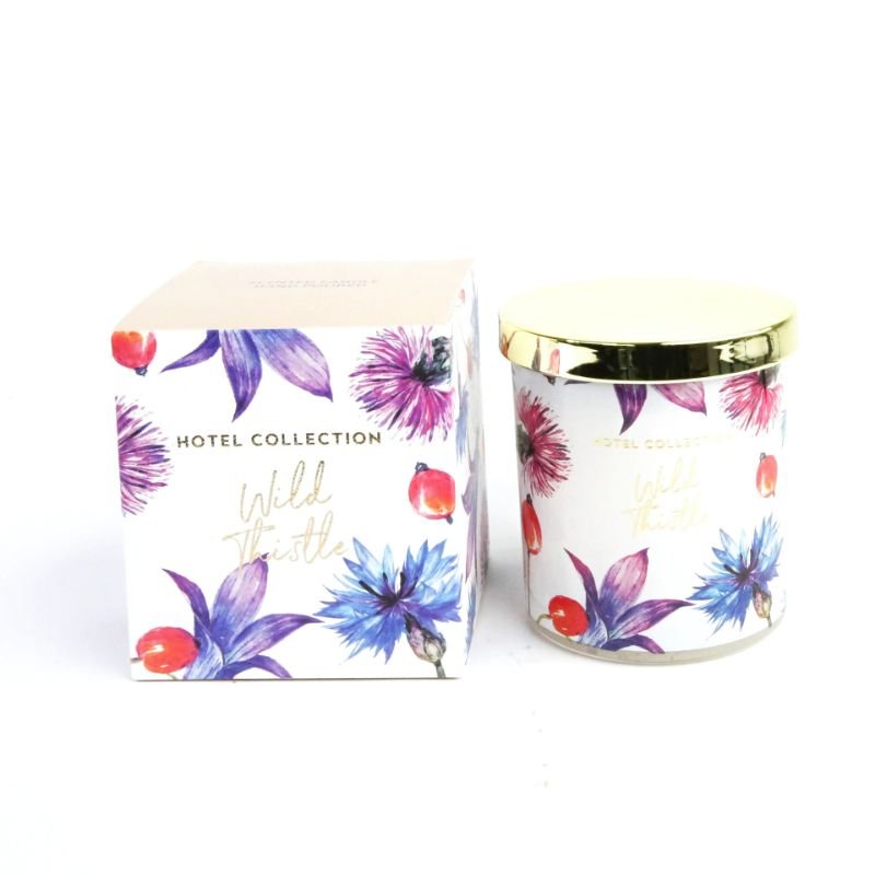 Wild Thistle Flower Candle