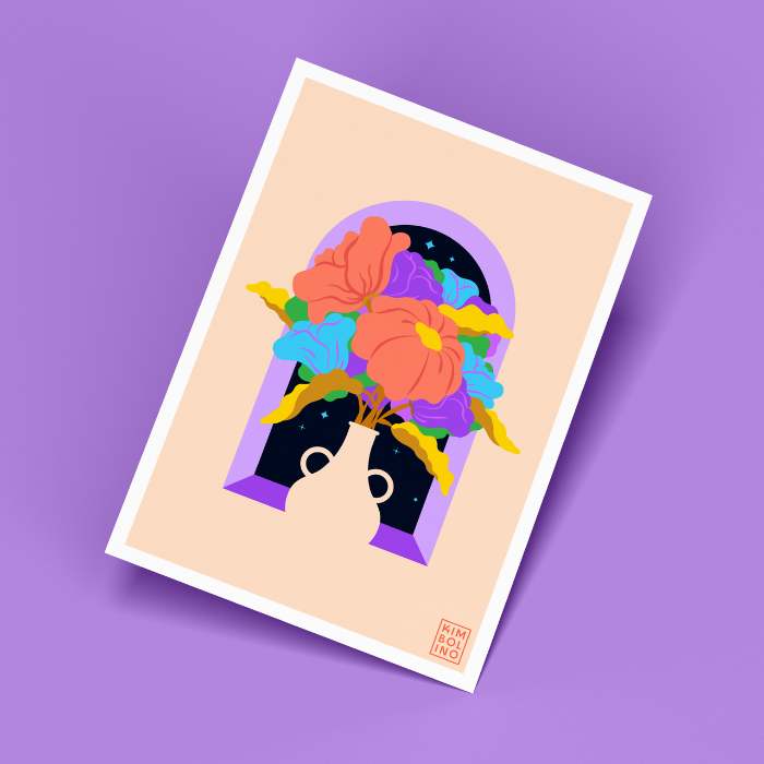 Botanical Window Wall Art Flower Guy