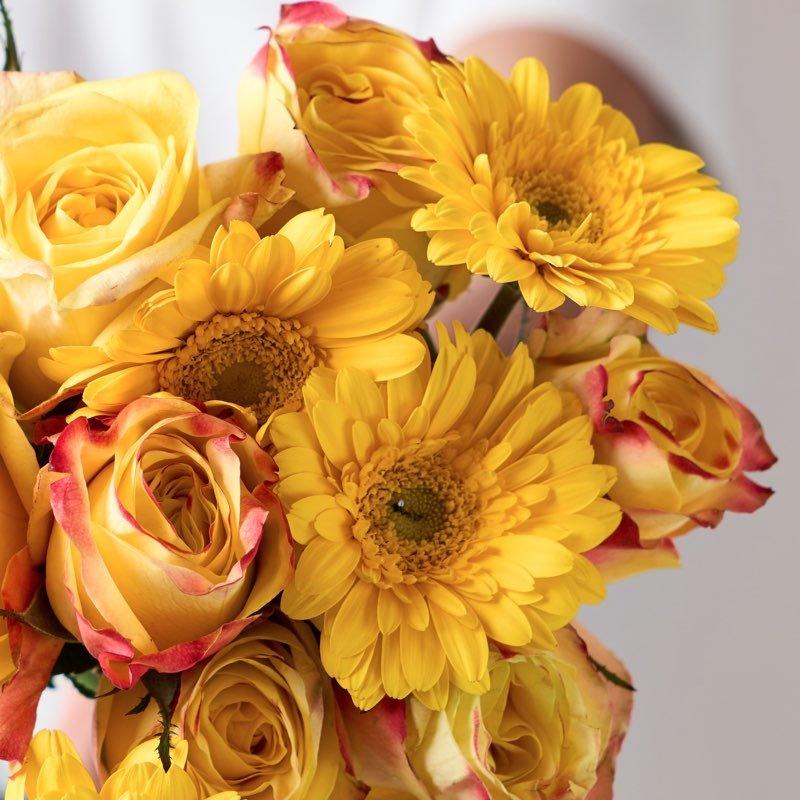 Citrine Bouquet, Abundance Success Intentional Gift Manifestation Thriving - Flower Guy